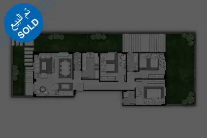 نموذج B - دور أرضي 163م2 نموذج B - دور أرضي 163م2