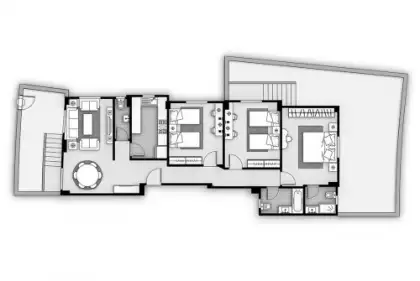 نموذج B - دور أرضي 160م2 نموذج B - دور أرضي 160م2