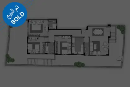 نموذج B - دور أرضي 156م2 نموذج B - دور أرضي 156م2