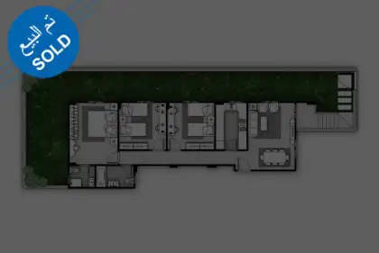 نموذج A - دور أرضي 133م2 نموذج A - دور أرضي 133م2
