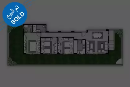 نموذج B - دور أرضي 142م2 نموذج B - دور أرضي 142م2