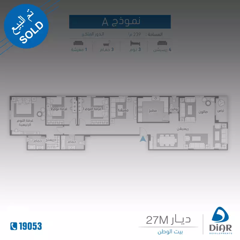 نموذج A - دور متكرر 239م2