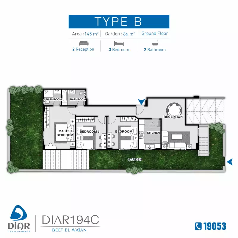 Type B - Ground Floor 145m2