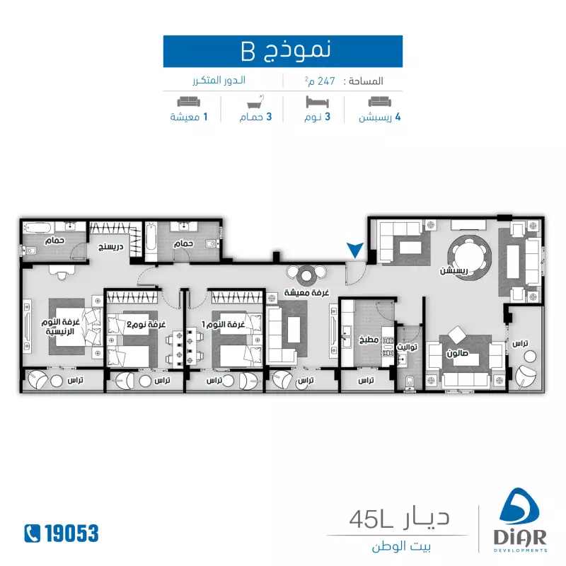 نموذج B - دور متكرر 247م2