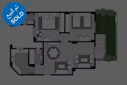 نموذج H_الدور الارضى 125م2 