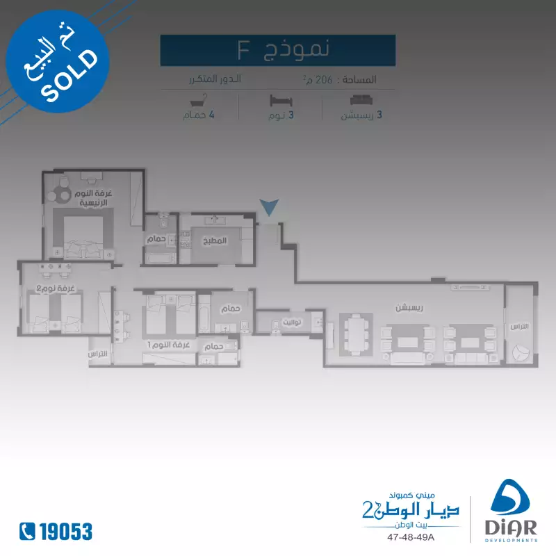 نموذج F_دور متكرر 206 م2 