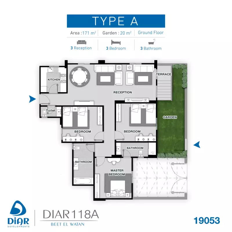 Ground Floor 171 M2_Type A