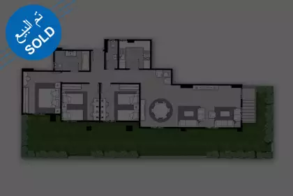 نموذج B_الدور الارضى 160 م2