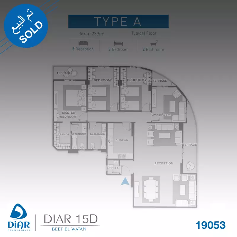 Typical Floor 239 M2 -Type A