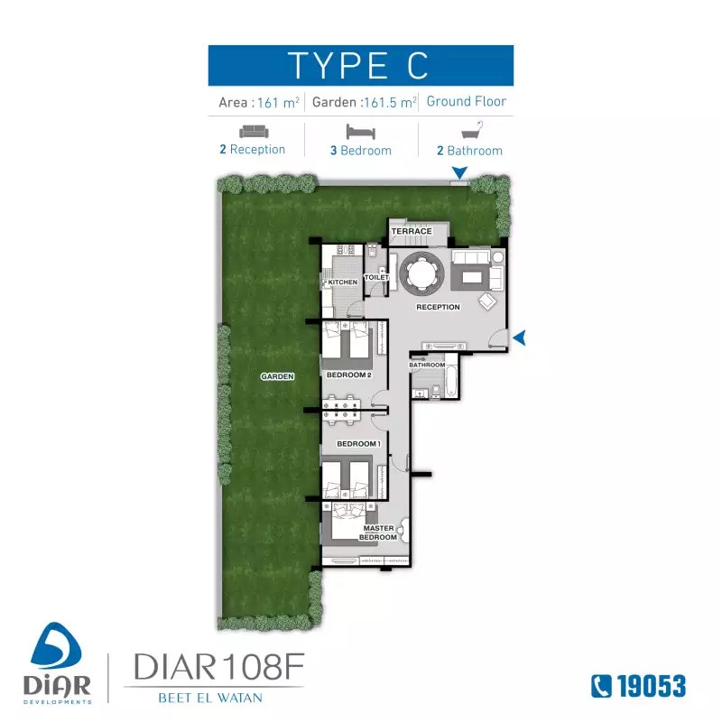 Type C - Ground Floor 161 m2