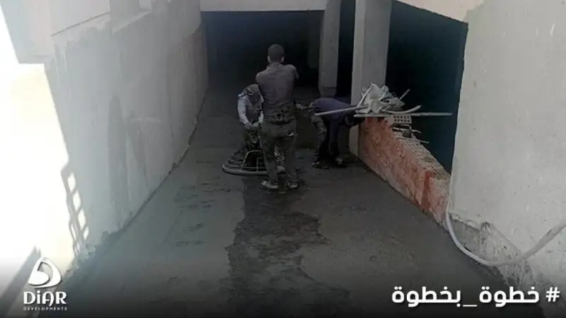 أعمال تشطيب أرضية الجراج  الأندلس 21